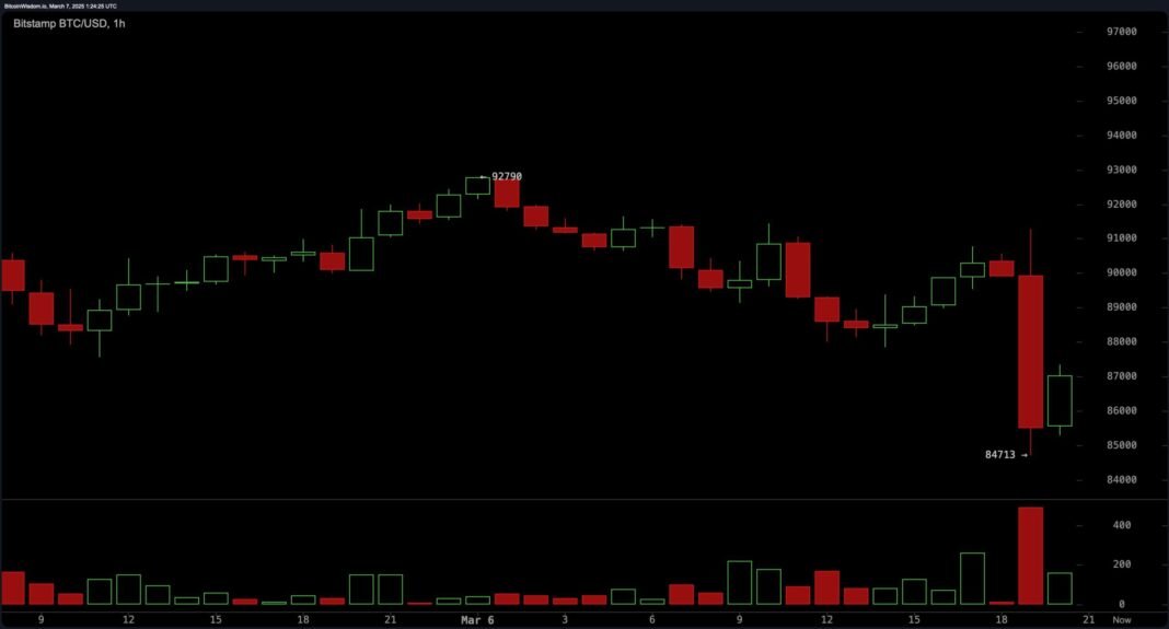 Bitcoin Tumbles Below $85K as Trump’s Crypto Reserve Order Sparks Sell-Off