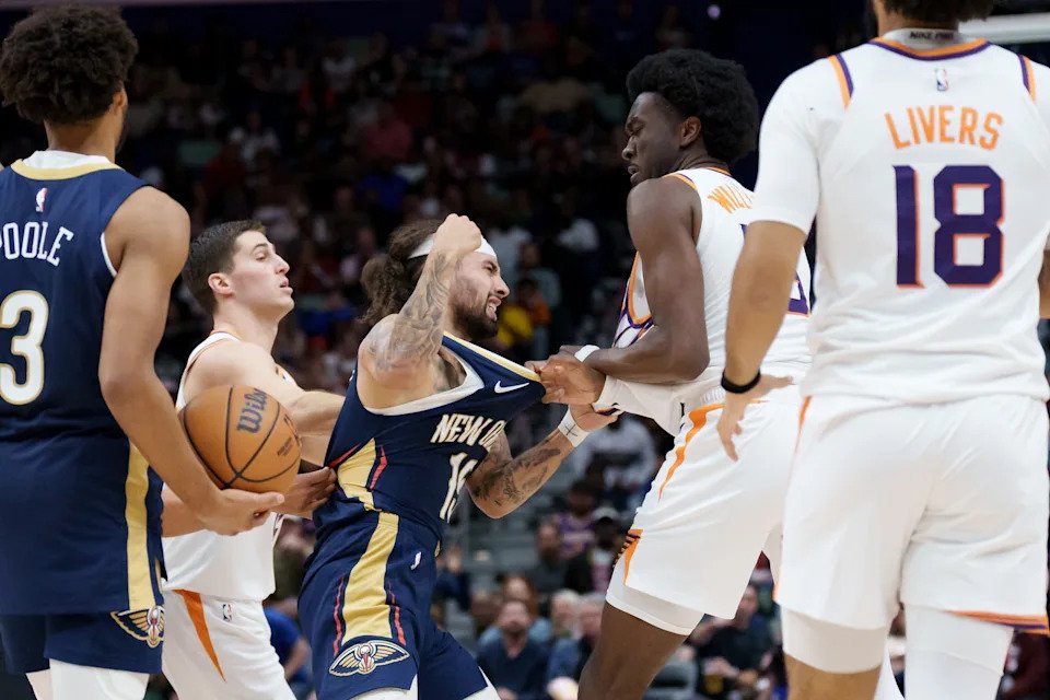 Jose Alvarado, Mark Williams ejected after throwing punches in Suns’ win over Pelicans