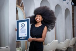 New York woman’s afro hairstyle is officially the world’s largest